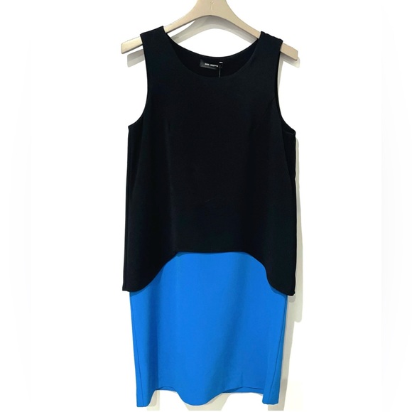 COP. COPINE, Tremie Robe Sleeveless Two-Tone Dress, Size 36 - Picture 5 of 11